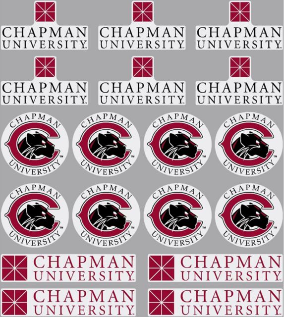 Chapman University Panthers Sticker Sheet