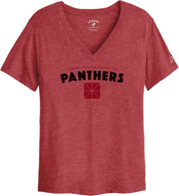 Chapman University Panthers Women's V-Neck Short Sleeve T-Shirt