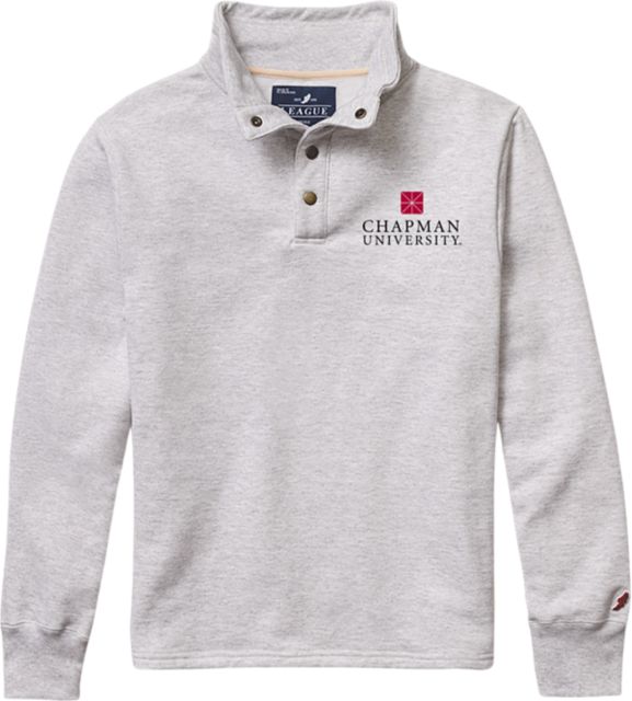 Chapman University Fleece Snap Button Pullover Sweatshirt: Chapman  University