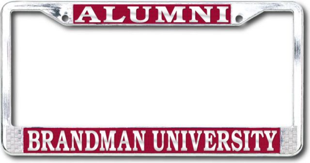 Brandman University Alumni Polished License Plate Frame