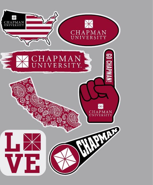 Chapman University 7.5'' x 7.5'' Sticker Sheet
