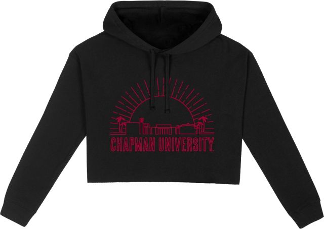 Chapman University Women's Cropped Hooded Sweatshirt: Chapman University