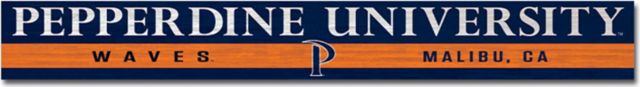 Pepperdine University Doorway Plank Sign 4x36 - ONLINE ONLY