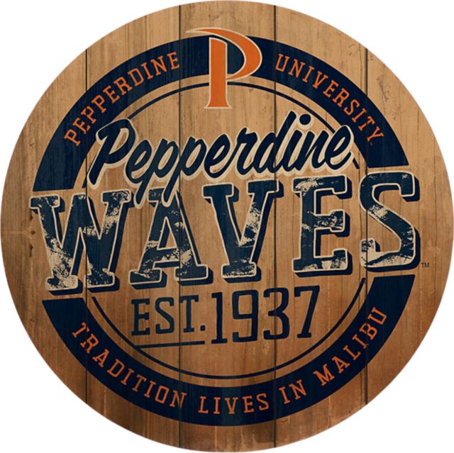 Pepperdine University Barrel Top Wall Mount 26''x26'' - ONLINE ONLY