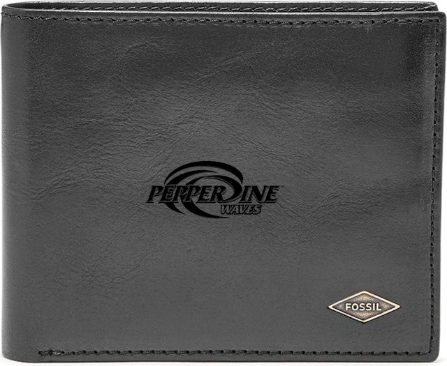 Fossil Leather Ryan RFID Flip ID Bifold - Black - ONLINE ONLY