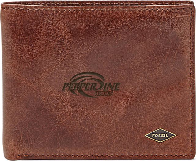 Fossil Leather Ryan RFID Flip ID Bifold - Dark Brown - ONLINE ONLY