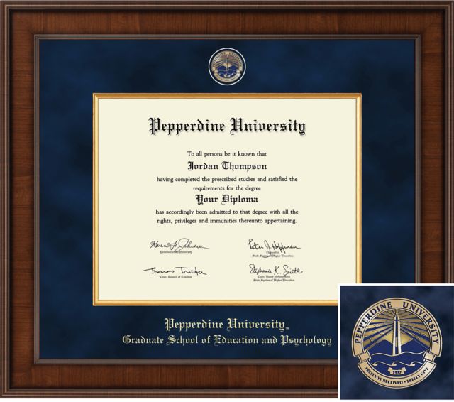 Church Hill Classics, Presidential; 8.5x11 H Bachelors, Masters, School of Education and Psychology Diploma Frame - ONLINE ONLY