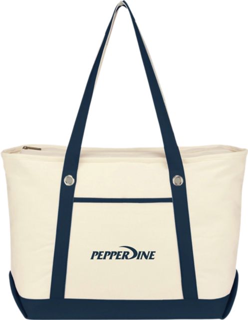 Pepperdine University Canvas Zippered Tote Bag