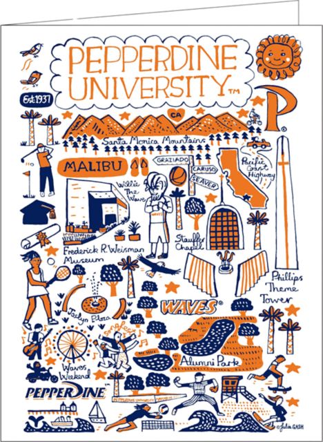 Pepperdine University 10 Pack Notecards