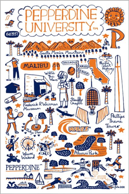 Pepperdine University 12x18 Poster