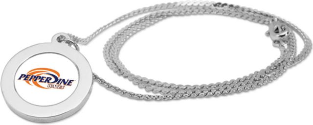 CSI Silver Pendant Necklace With Colored Medallian - ONLINE ONLY