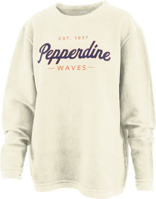 Pepperdine University Waves Women's Corduroy Crewneck Sweatshirt