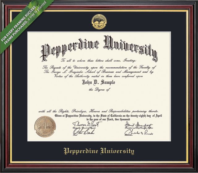 Pepperdine University 8.5'' x 11'' Academic Diploma Frame