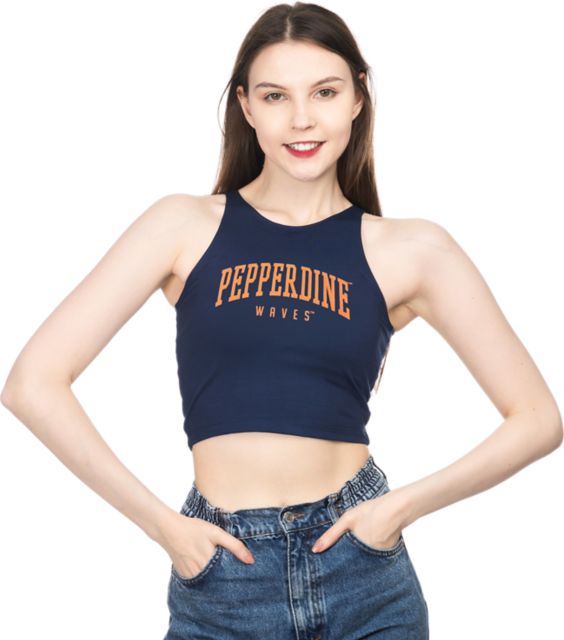 Pepperdine University Women's Waves Cropped Tank Top