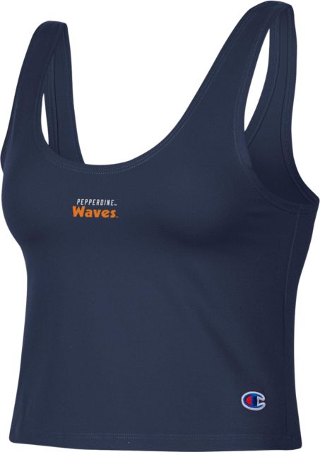 Pepperdine University Women's Waves Cropped Tank Top