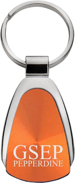 Pepperdine University Teardrop Keychain