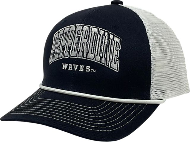 Pepperdine University Waves Mesh Snapback Rope Cap