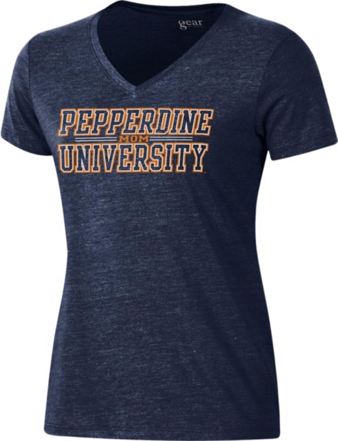 Pepperdine University Women's Mom V-Neck Short Sleeve T-Shirt