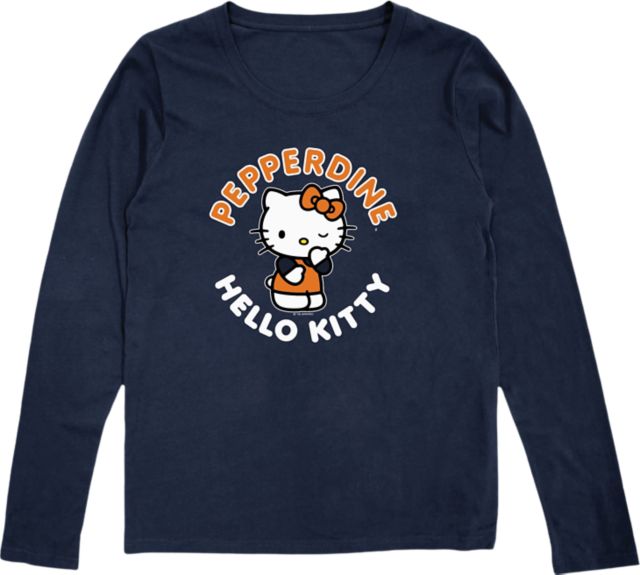 Pepperdine University Waves Hello Kitty Women's Long Sleeve T-Shirt