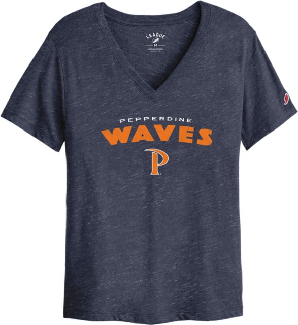 Pepperdine University Waves Women's V-Neck Short Sleeve T-Shirt