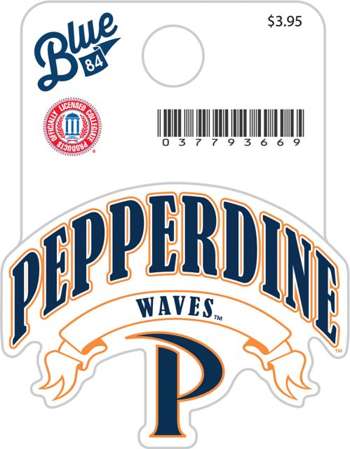 Pepperdine University Waves Mini Sticker