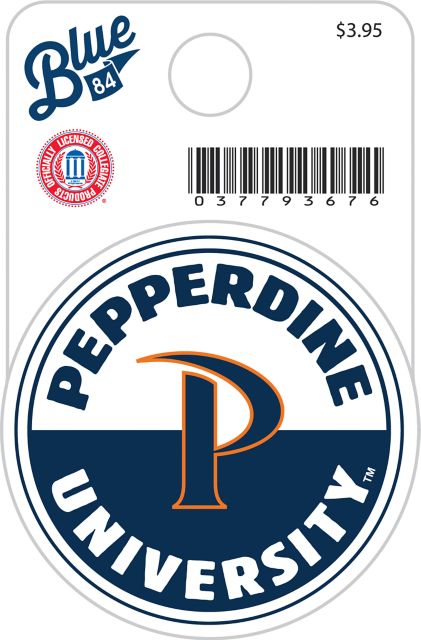 Pepperdine University Waves Mini Sticker