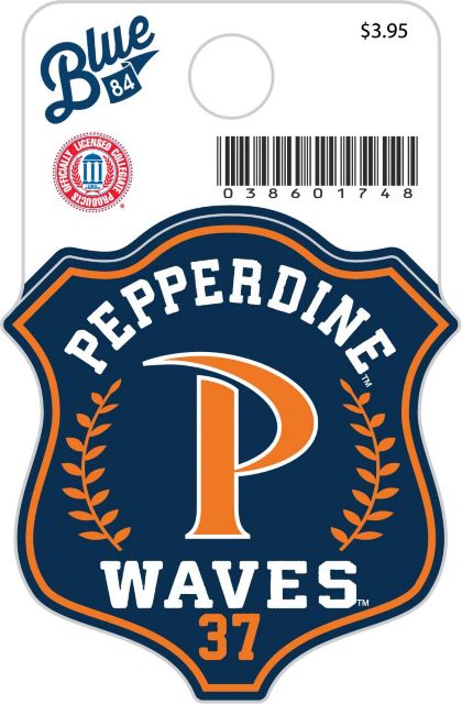 Pepperdine University Waves Mini Sticker