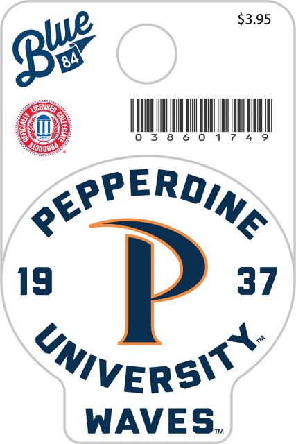 Pepperdine University Waves Mini Sticker
