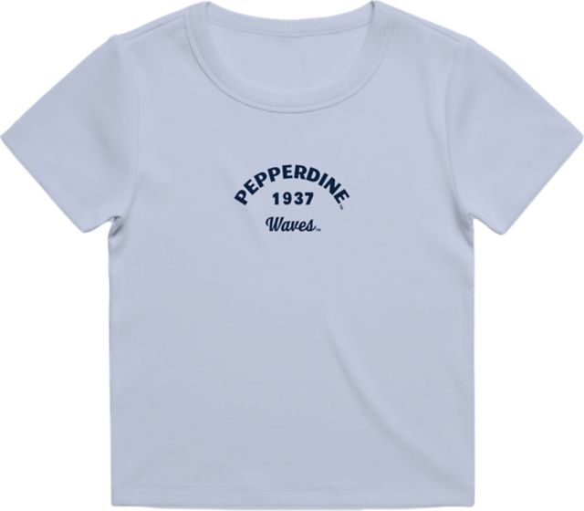 Pepperdine University Waves Women's Ribbed Short Sleeve T-Shirt
