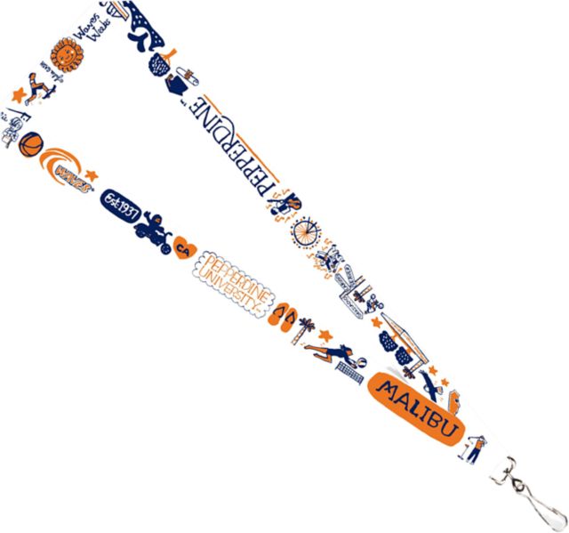 Pepperdine University Julia Gash 3-4'' Satin Lanyard