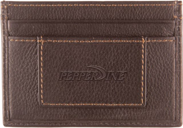 Pepperdine University Leather Card Holder