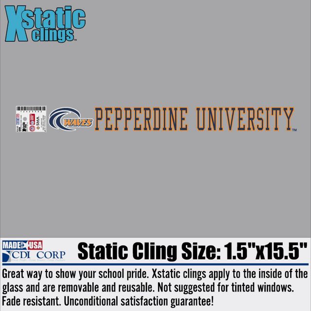 Pepperdine University Strip Decal