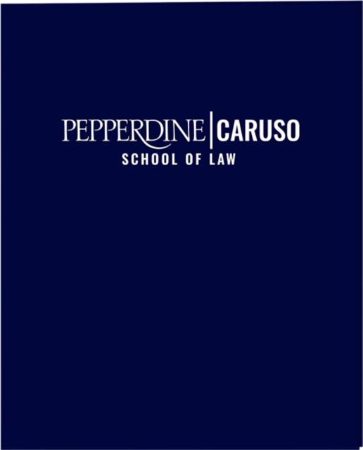 Pepperdine University Law 2 Pocket Folder
