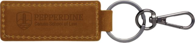 Pepperdine University Leather Keychain