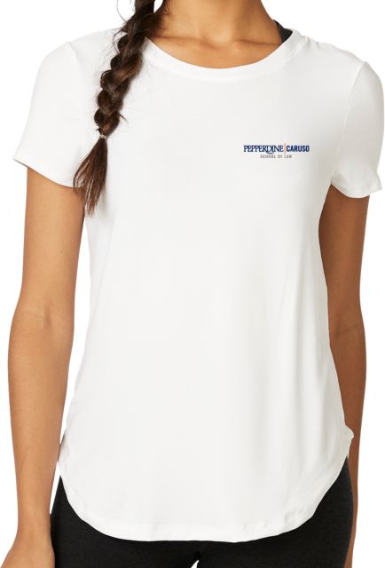 Pepperdine Caruso School of Law Beyond Yoga On The Down Low Short Sleeve Tee Cloud White