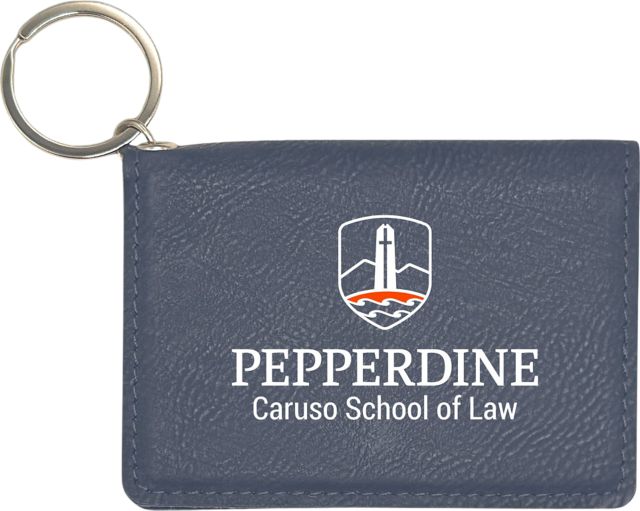 Pepperdine University Waves Leather ID Holder