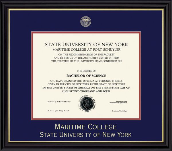 Suny-Maritime College Coronado (5/05 To Pres) Diploma Frame -ONLINE ONLY