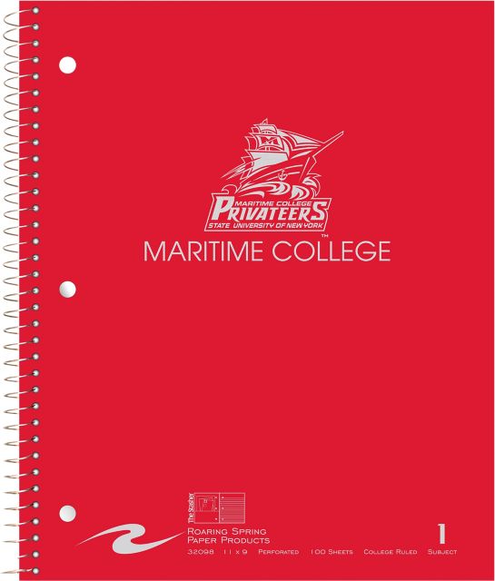 SUNY Maritime College Notebook 100-Sheet