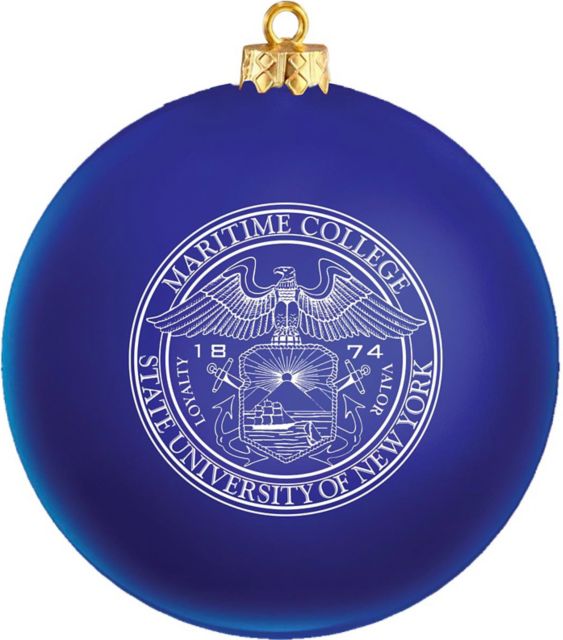 SUNY Maritime College Round Shatterproof Ornament