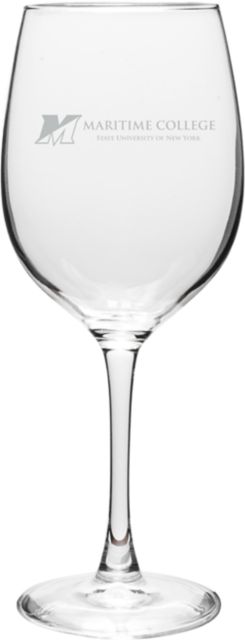 SUNY Maritime College 16 oz. Wine Glass