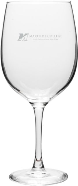 SUNY Maritime College 19 oz. Wine Glass