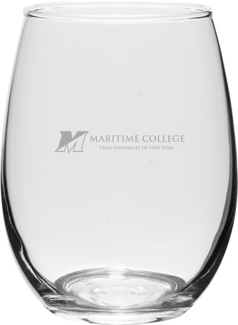 SUNY Maritime College 15 oz. Wine Glass