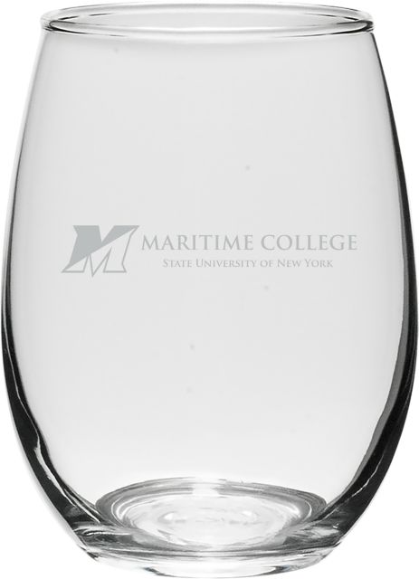 SUNY Maritime College 21 oz. Wine Glass