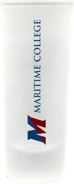 SUNY Maritime College Frosted Collector's Glass