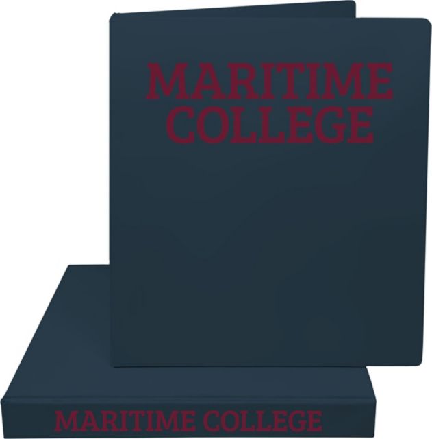 SUNY Maritime College 1'' Vinyl Binder