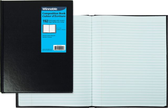 COMPBOOK 192PG HARDCVR BLACK