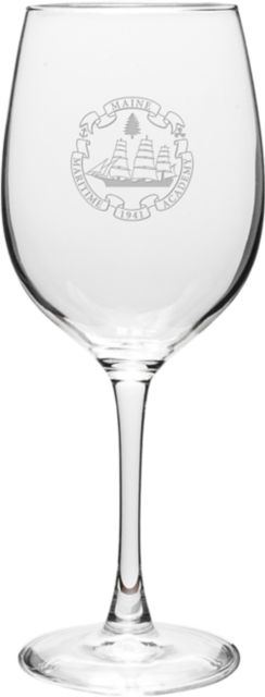 Maine Maritime Academy 16 oz. Wine Glass