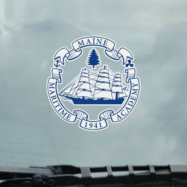 Maine Maritime Academy Cling Decal