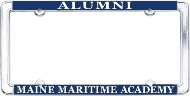 Maine Maritime Academy Alumni Thin Dome License Plate Frame