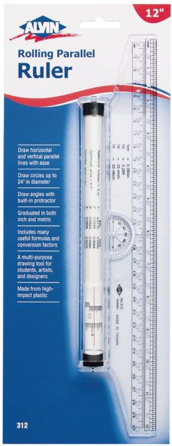 CraftsCapitol™ Premium Parallel Line Rolling Ruler